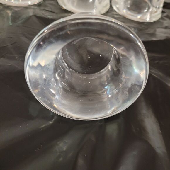 10 pcs of clear thick glass votive candle holders 1.75in tall x 2.75 wide top - Picture 9 of 9